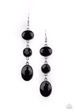 Load image into Gallery viewer, Paparazzi's The GLOW Must Go On! - Black earrings
