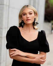 Load image into Gallery viewer, Paparazzi's Cosmopolitan Charisma - Black &amp; Pearl earrings
