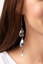 Load image into Gallery viewer, Paparazzi's Arrival CHIME - Silver earrings
