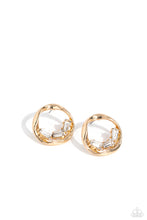 Load image into Gallery viewer, Paparazzi's Imperfect Illumination - Gold post earrings
