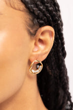 Load image into Gallery viewer, Paparazzi's Imperfect Illumination - Gold post earrings
