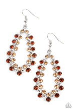 Load image into Gallery viewer, Paparazzi's It's About to GLOW Down - Brown earrings
