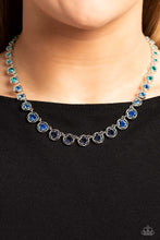 Load image into Gallery viewer, Paparazzi's Kaleidoscope Charm - Blue necklace
