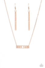 Load image into Gallery viewer, Paparazzi's LUNAR or Later - Rose Gold necklace
