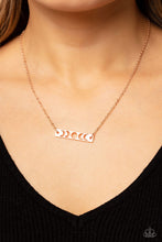 Load image into Gallery viewer, Paparazzi's LUNAR or Later - Rose Gold necklace
