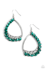 Load image into Gallery viewer, Paparazzi's Looking Sharp - Green earrings
