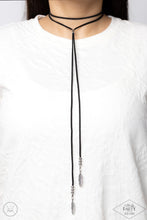 Load image into Gallery viewer, Paparazzi's Lost on the Wind - Urban Black necklace (choker) Life of the Party
