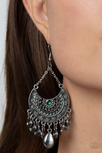 Load image into Gallery viewer, Paparazzi's Lunar Allure - Green earrings
