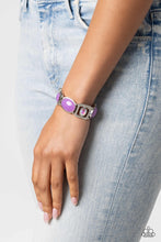 Load image into Gallery viewer, Paparazzi's Majestic Mashup - Purple &amp; Iridescent bracelet
