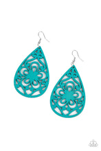 Load image into Gallery viewer, Paparazzi's Marine Eden - Blue Wood earrings
