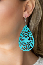 Load image into Gallery viewer, Paparazzi's Marine Eden - Blue Wood earrings
