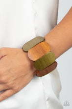 Load image into Gallery viewer, Paparazzi's Natural Nirvana - Brass Wood bracelet
