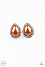 Load image into Gallery viewer, Paparazzi's Old Hollywood Opulence - Brown Clip-On earrings
