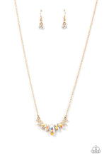Load image into Gallery viewer, Paparazzi's One Empire at a Time - Gold &amp; Iridescent necklace ~ New Releases
