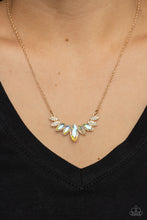Load image into Gallery viewer, Paparazzi's One Empire at a Time - Gold &amp; Iridescent necklace ~ New Releases
