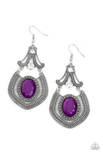 Load image into Gallery viewer, Paparazzi's Panama Palace - Purple earrings

