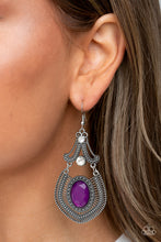 Load image into Gallery viewer, Paparazzi's Panama Palace - Purple earrings
