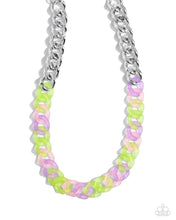 Load image into Gallery viewer, Paparazzi's Rainbow Ragtime - Green necklace ~ New Releases
