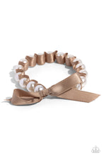 Load image into Gallery viewer, Paparazzi's Ribbon Rarity - Brown &amp; Pearl bracelet ~ New Releases
