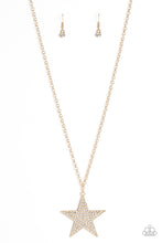 Load image into Gallery viewer, Paparazzi's Rock Star Sparkle - Gold necklace
