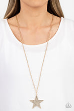 Load image into Gallery viewer, Paparazzi's Rock Star Sparkle - Gold necklace

