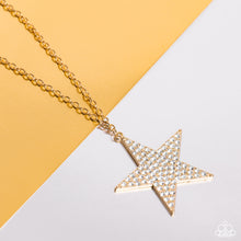 Load image into Gallery viewer, Paparazzi's Rock Star Sparkle - Gold necklace

