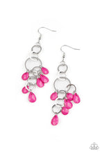 Load image into Gallery viewer, Paparazzi's Sandcastle Sunset - Pink earrings
