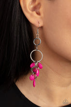 Load image into Gallery viewer, Paparazzi's Sandcastle Sunset - Pink earrings
