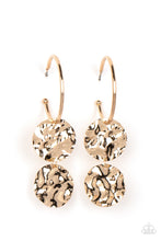 Load image into Gallery viewer, Paparazzi's Sending Shock Waves - Gold earrings
