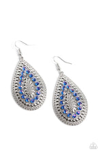 Load image into Gallery viewer, Paparazzi's Spirited Socialite - Blue earrings
