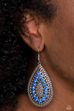 Load image into Gallery viewer, Paparazzi's Spirited Socialite - Blue earrings

