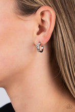 Load image into Gallery viewer, Paparazzi's Starfish Showpiece - Silver hoop earrings
