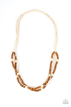 Load image into Gallery viewer, Paparazzi's Summer Odyssey - White Wood Urban necklace
