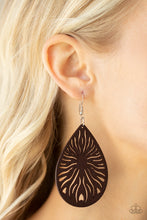 Load image into Gallery viewer, Paparazzi's Sunny Incantations - Brown Wood earrings

