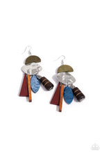 Load image into Gallery viewer, Paparazzi's Textured Talisman - Multi earrings ~ New Releases
