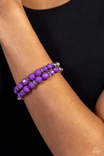 Load image into Gallery viewer, Paparazzi's Two by Two Twinkle - Purple bracelet ~ New Releases
