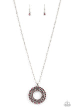 Load image into Gallery viewer, Paparazzi's Wintry Wreath - Pink necklace
