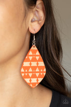 Load image into Gallery viewer, Paparazzi's Zimbabwe Zoo - Orange Wood earrings
