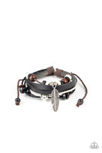 Load image into Gallery viewer, Paparazzi's Mountain Bird - Urban Black bracelet
