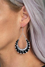 Load image into Gallery viewer, Paparazzi's Once In a SHOWTIME - Black earrings
