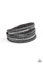 Load image into Gallery viewer, Paparazzi's Rock Star Attitude - Black Urban bracelet

