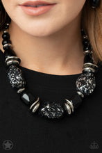 Load image into Gallery viewer, Paparazzi's In Good Glazes - Black necklace (Blockbusters)
