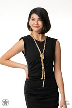 Load image into Gallery viewer, Paparazzi's SCARFed For Attention - Gold necklace (Blockbusters)
