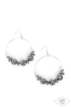 Load image into Gallery viewer, Paparazzi's I Can Take a Compliment - Silver hoop earrings (Life of the Party)

