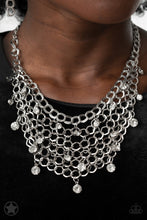 Load image into Gallery viewer, Paparazzi's Fishing for Comp - Silver necklace (Blockbusters)
