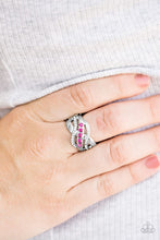 Load image into Gallery viewer, Paparazzi's Flirting With Sparkle - Pink ring
