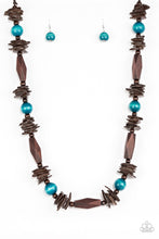 Load image into Gallery viewer, Paparazzi's Cozumel Coast - Blue Wood necklace
