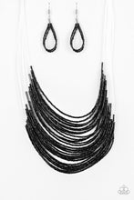 Load image into Gallery viewer, Paparazzi's Catwalk Queen - Black Seed Beads necklace
