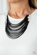 Load image into Gallery viewer, Paparazzi's Catwalk Queen - Black Seed Beads necklace
