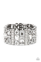 Load image into Gallery viewer, Paparazzi's Dynamically Diverse - White bracelet
